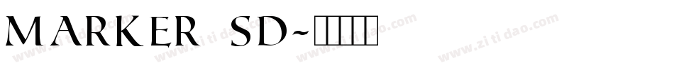 Marker SD字体转换